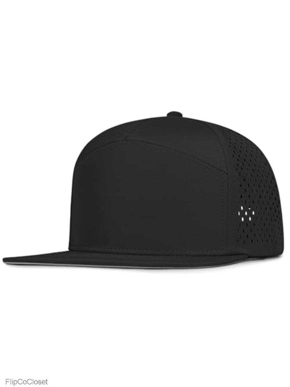 7 Panel Snapback Trucker Hat Flat Bill Adjustable Performance Cap Women's